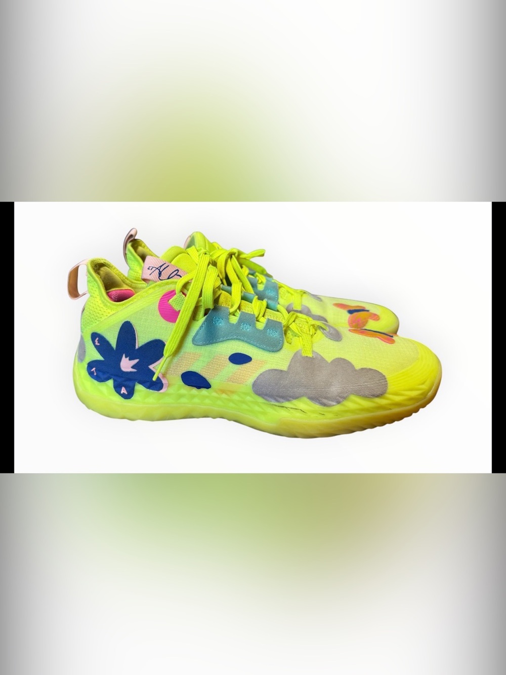 EUC adidas Harden Vol. 5 Solar Yellow Mens FY2118 SZ 12